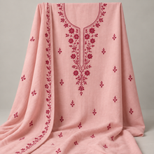 Rose conversation: raspberry botanicals on soft rose — design illustration